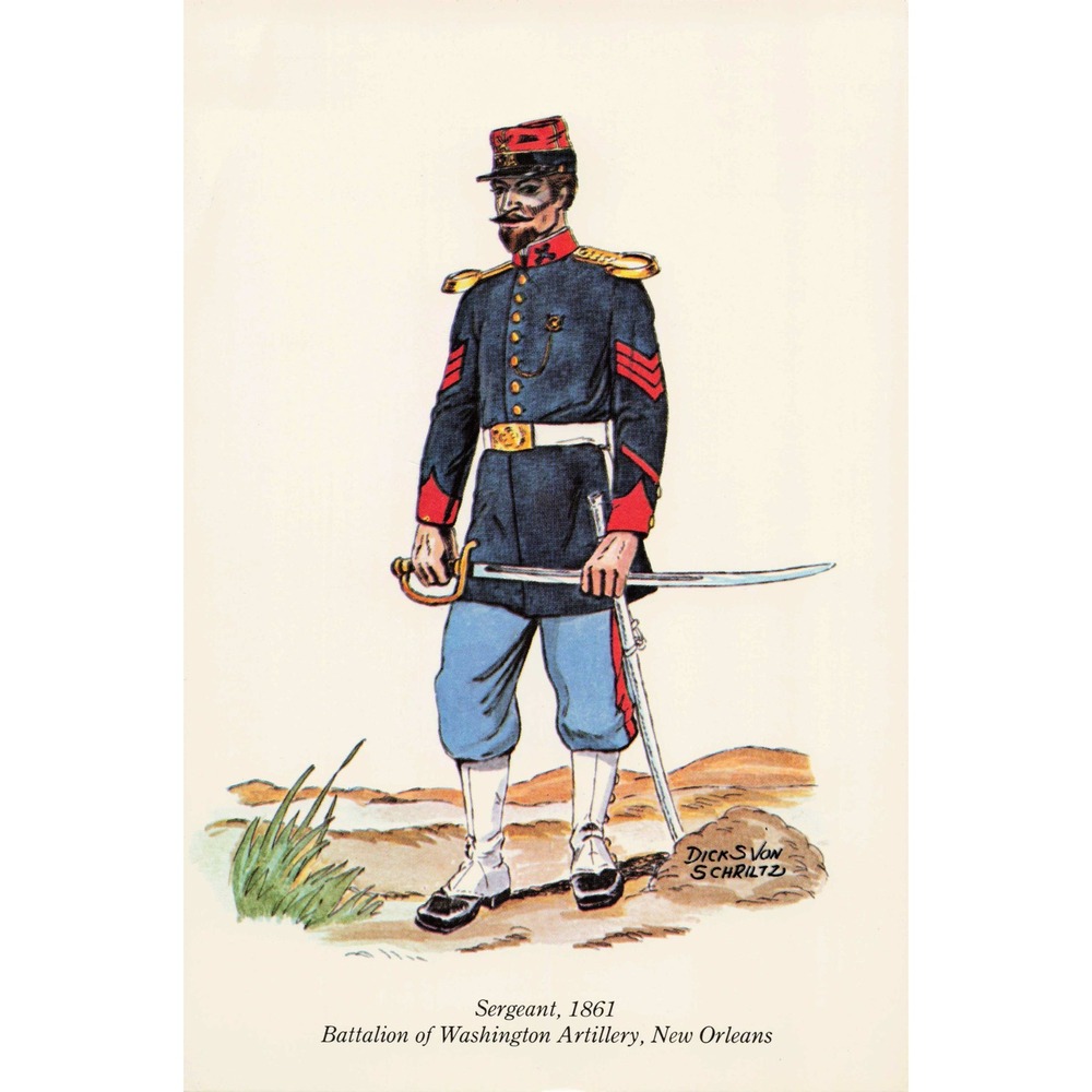 Ten Soldiers of the Civil War Set 1 Postcards Dick S Von Schriltz 1970 VG - Picture 5 of 16